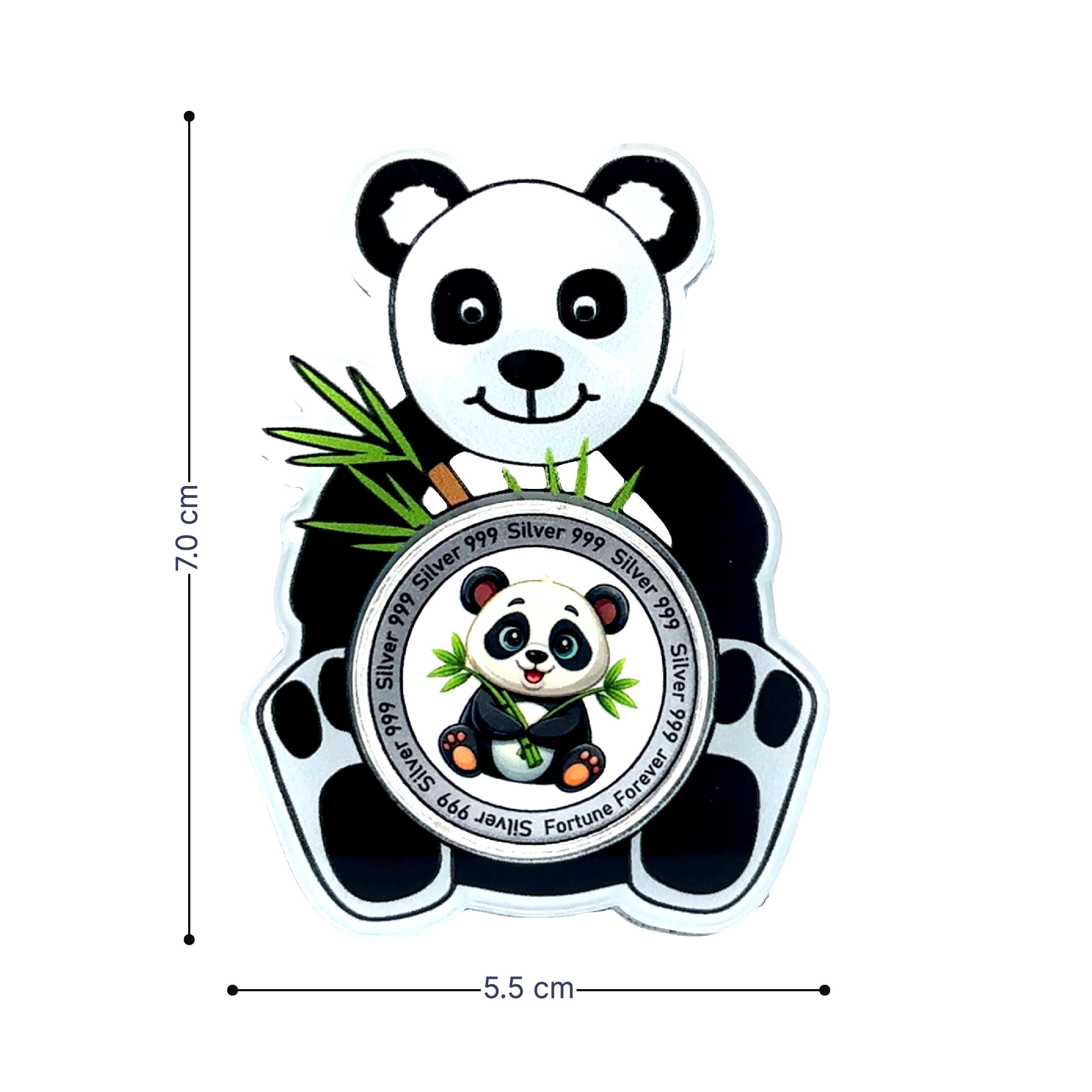 Adorable Shiny Silver Pandas