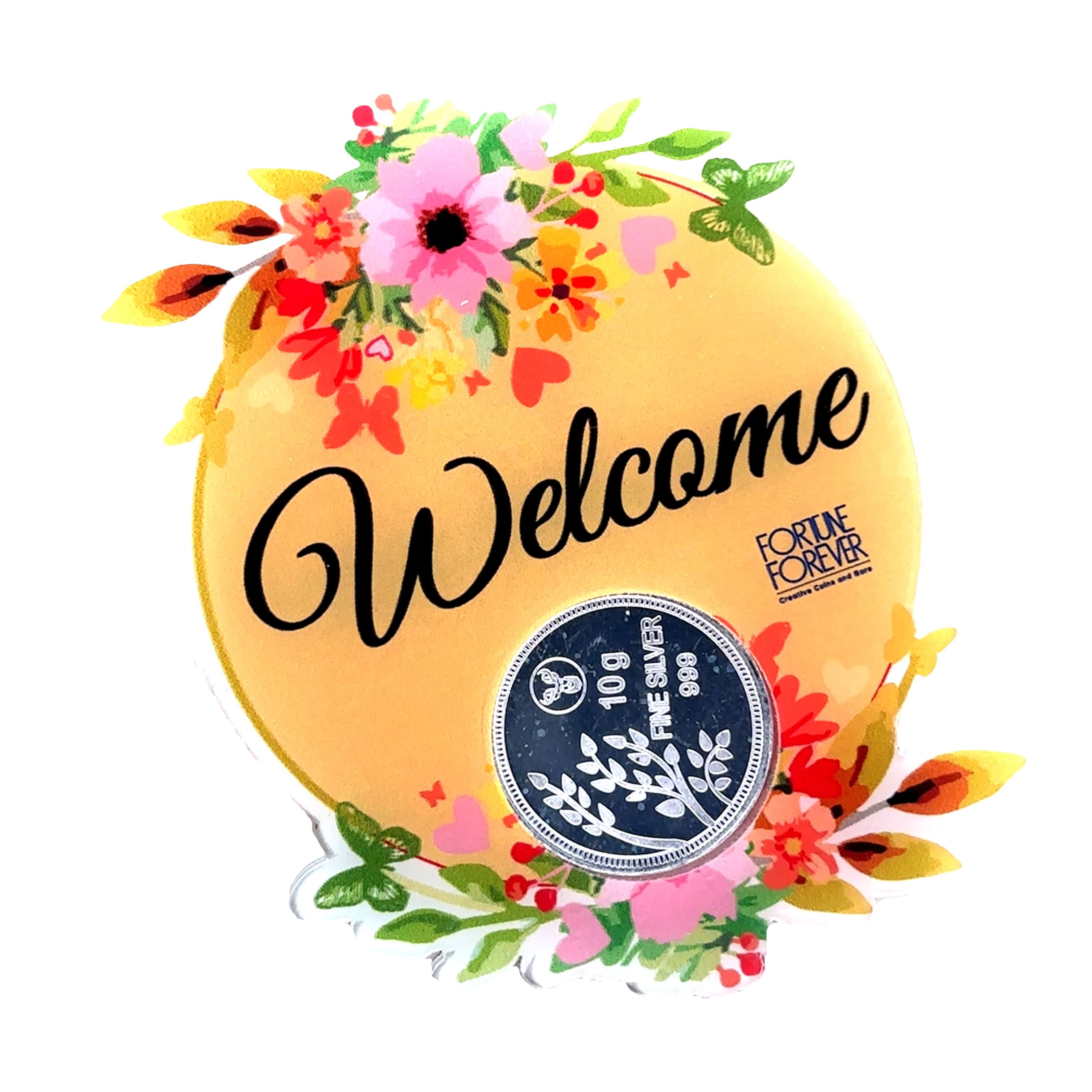 Stylish Shiny Silver Welcome Items