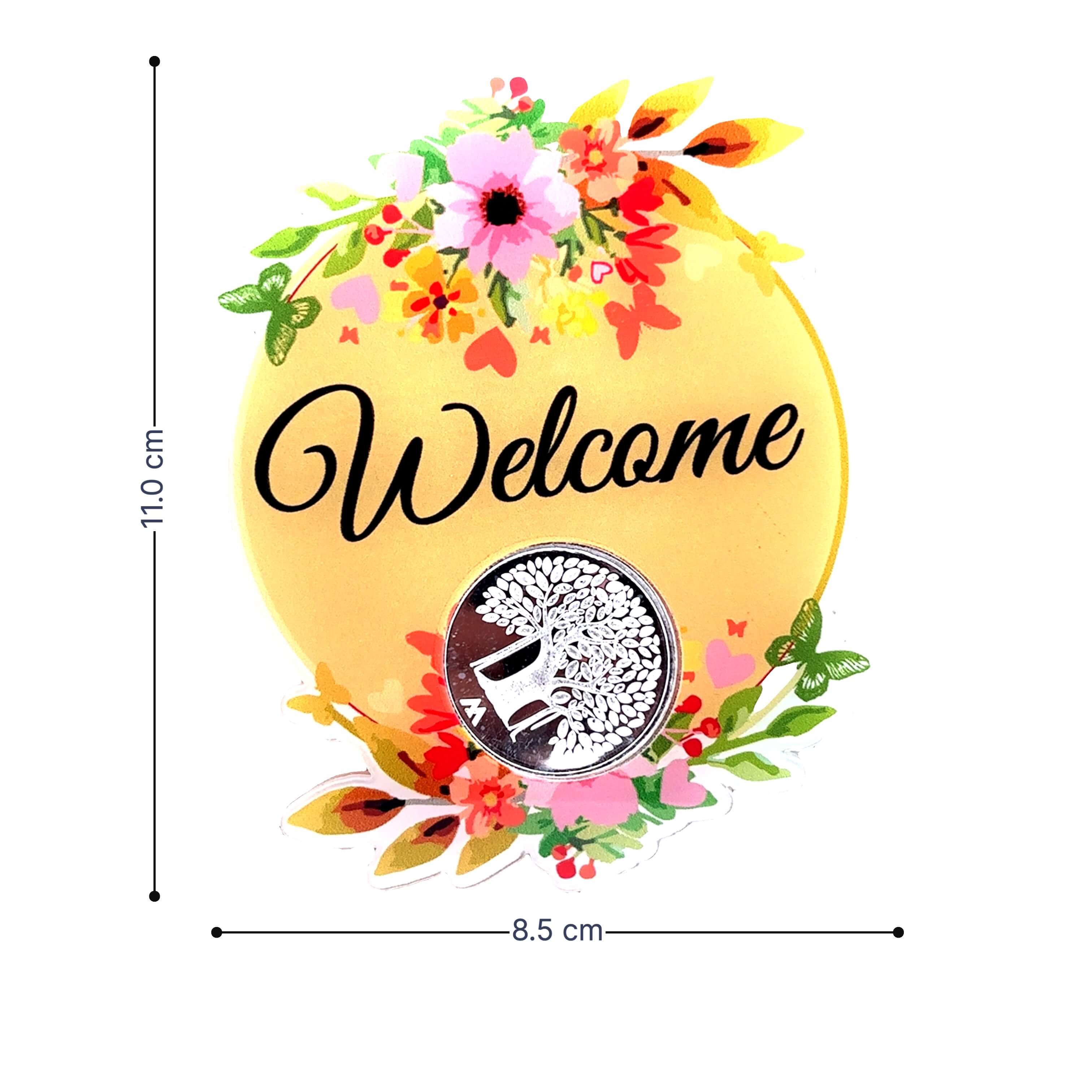Stylish Shiny Silver Welcome Items
