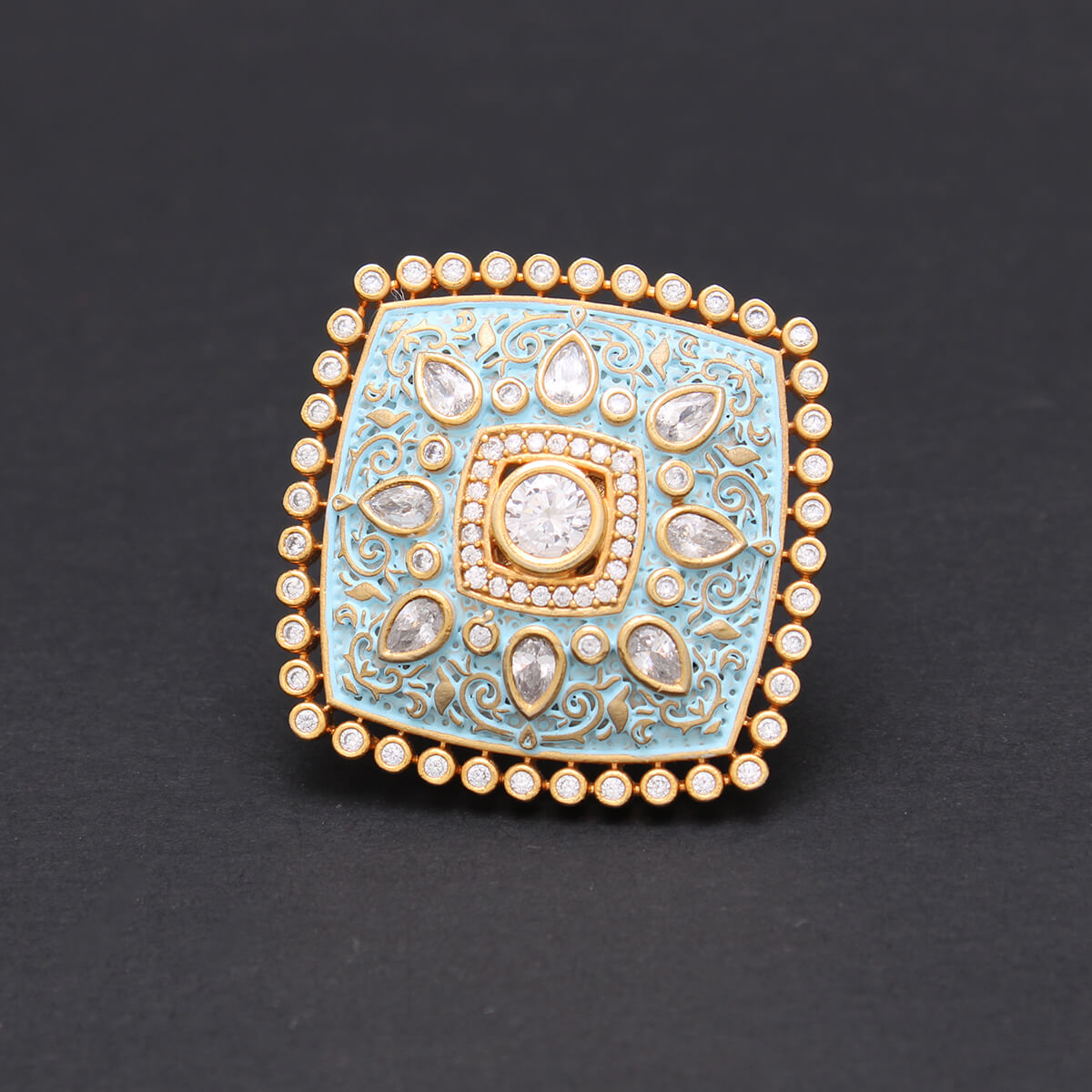 Designer Kundan Ring