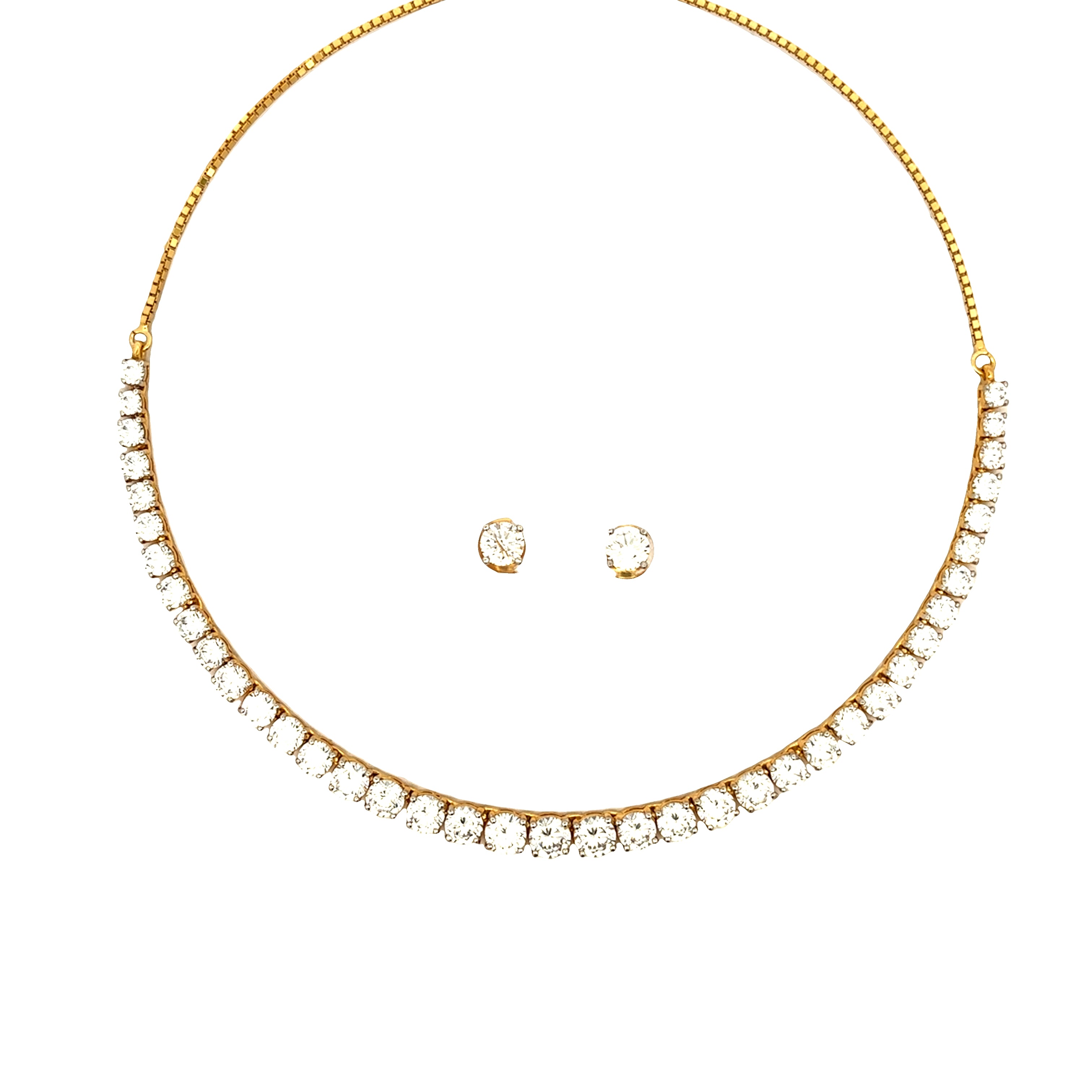 Minimal Grace Gold Plated Necklace Set
