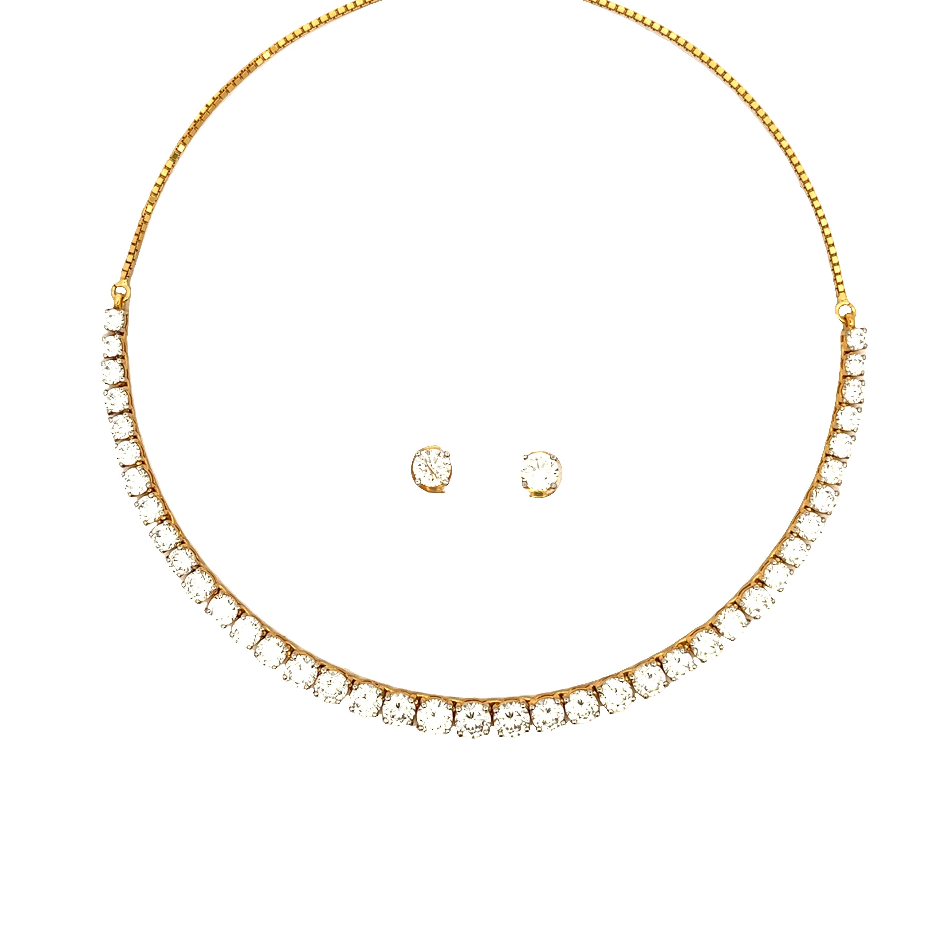 Minimal Grace Gold Plated Necklace Set