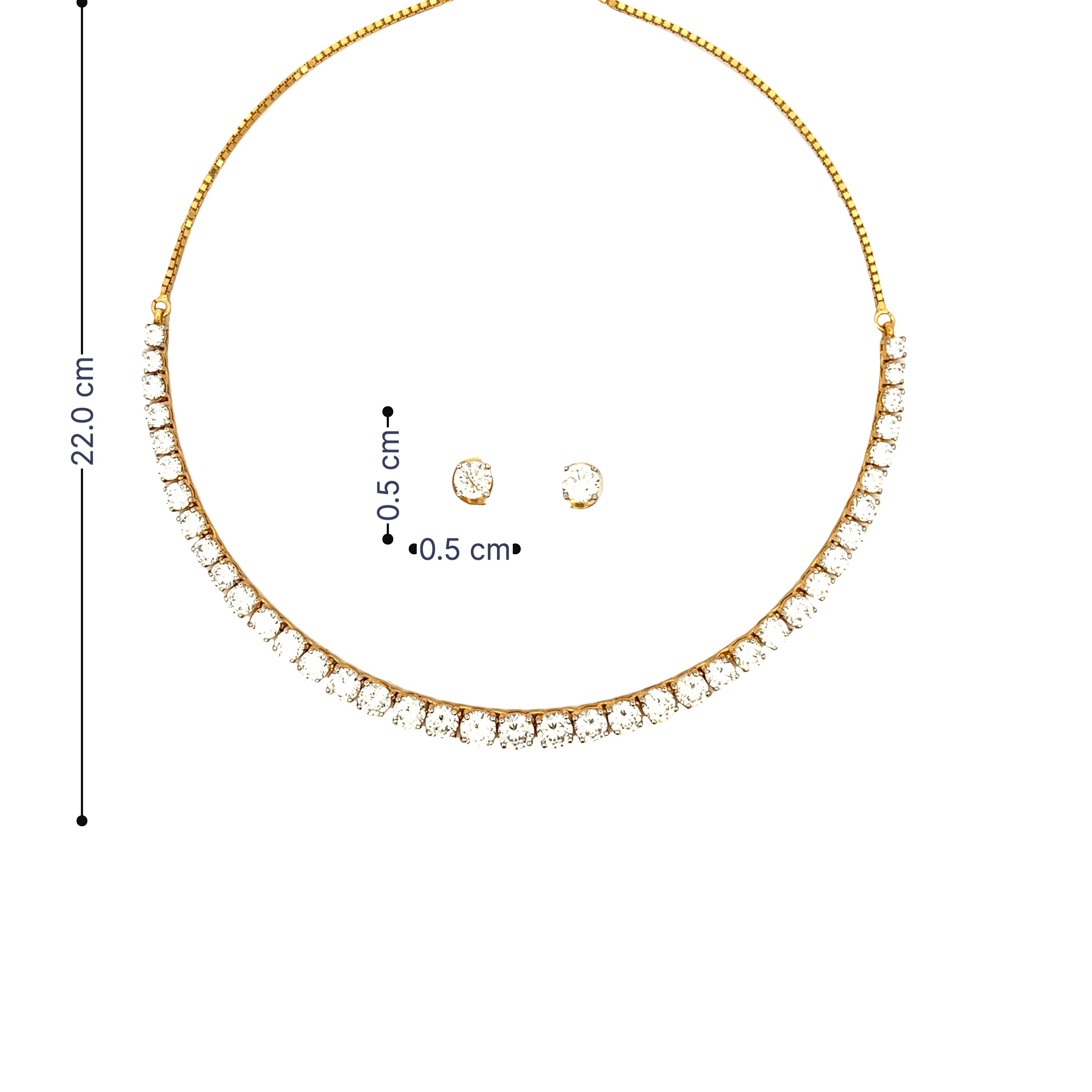 Minimal Grace Gold Plated Necklace Set
