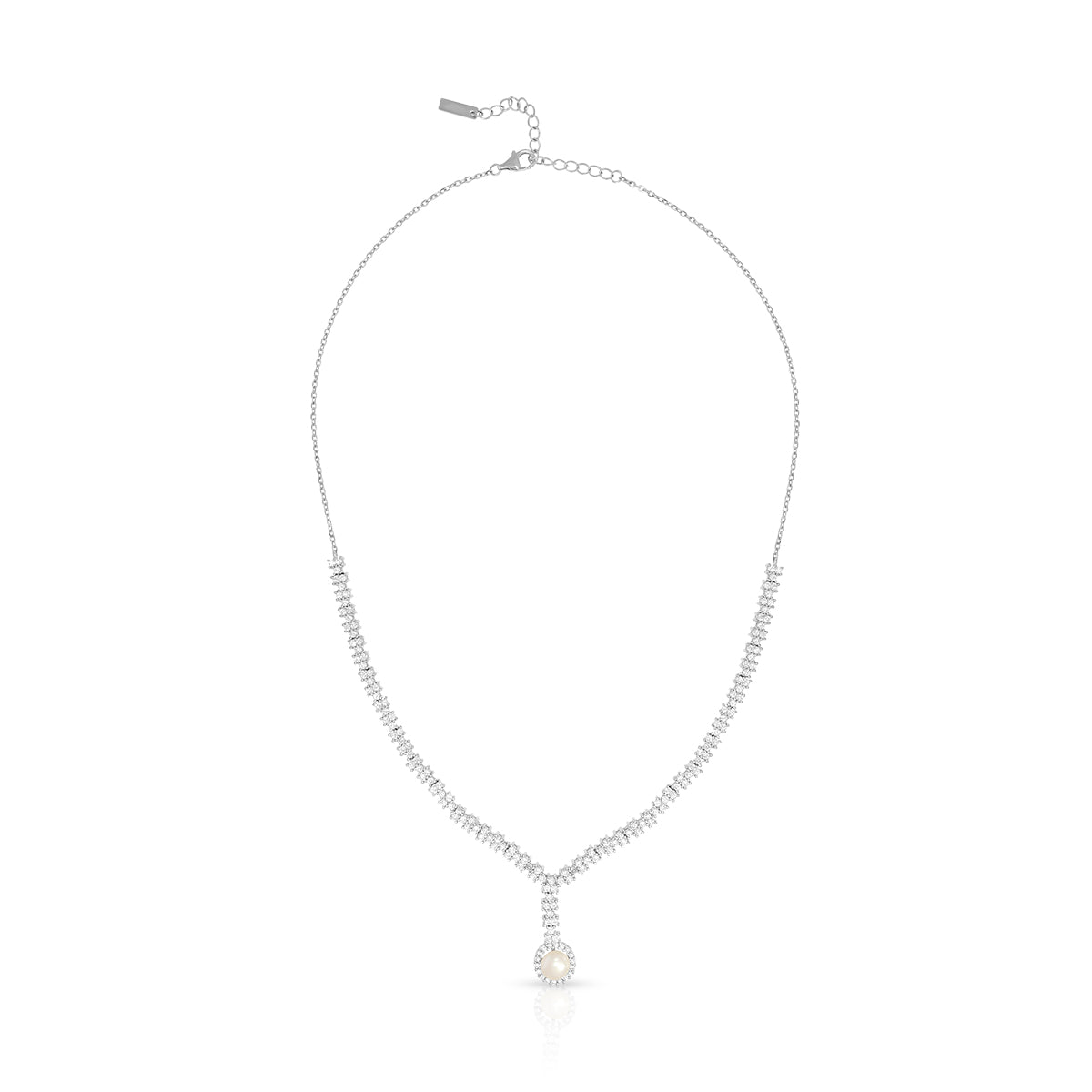 Elegant Pearl Accent Necklace Set