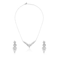 Modern Floral Chain Necklace Set