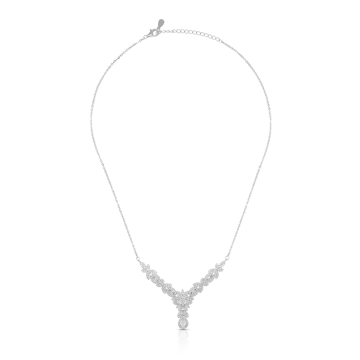 Graceful Drop Motif Necklace Set