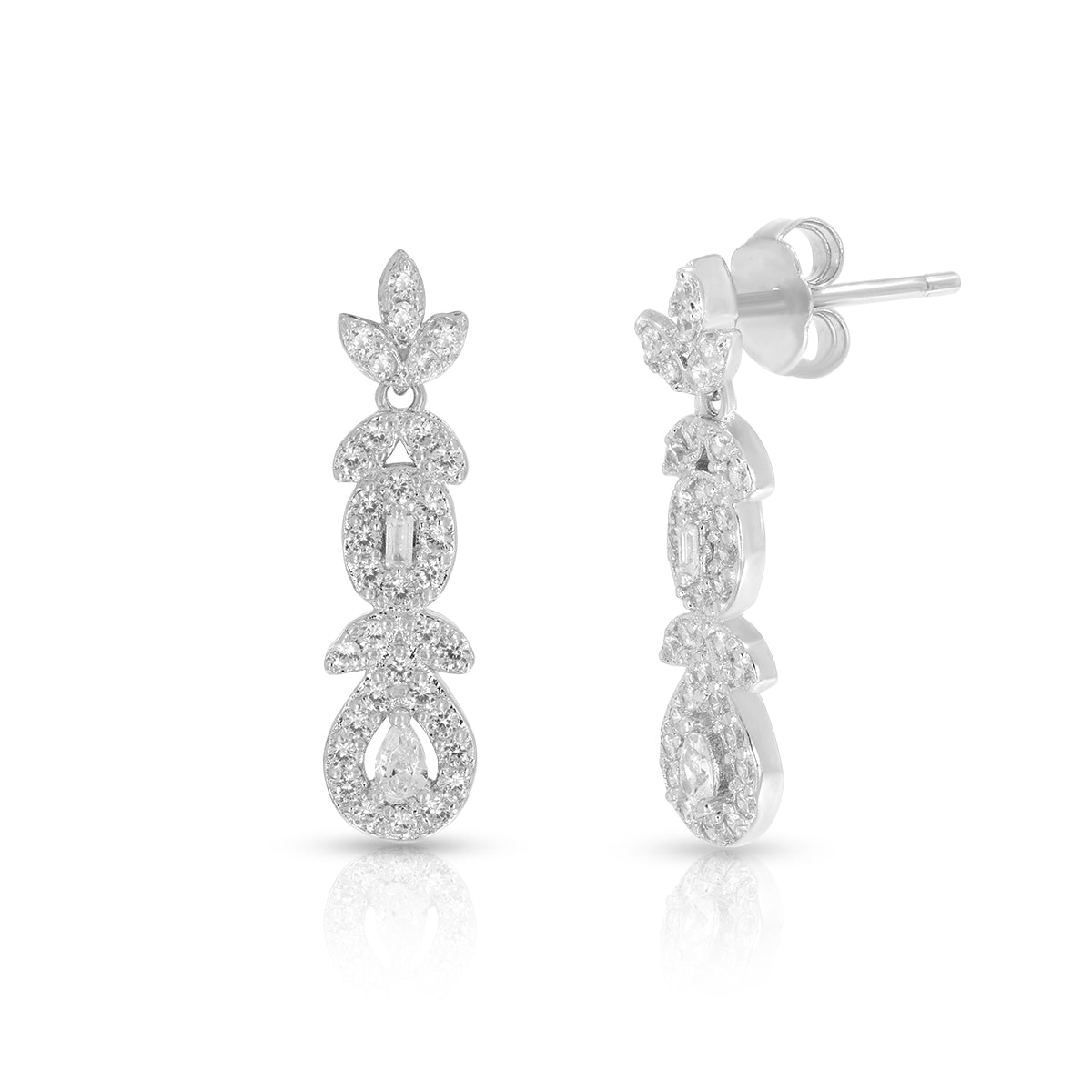 Graceful Drop Motif Necklace Set