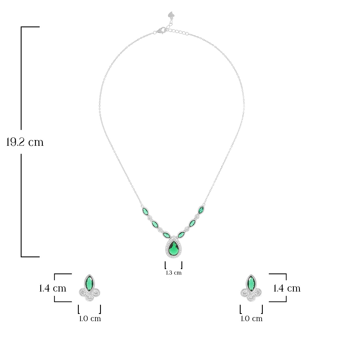 Pear Drop Necklace Set