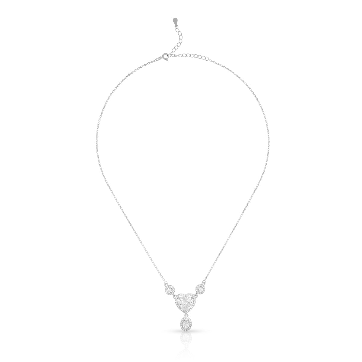 Heart Drop Necklace Set