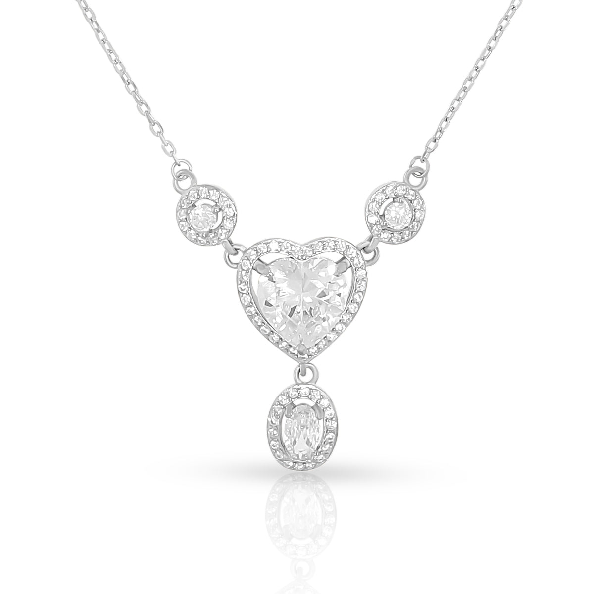 Heart Drop Necklace Set