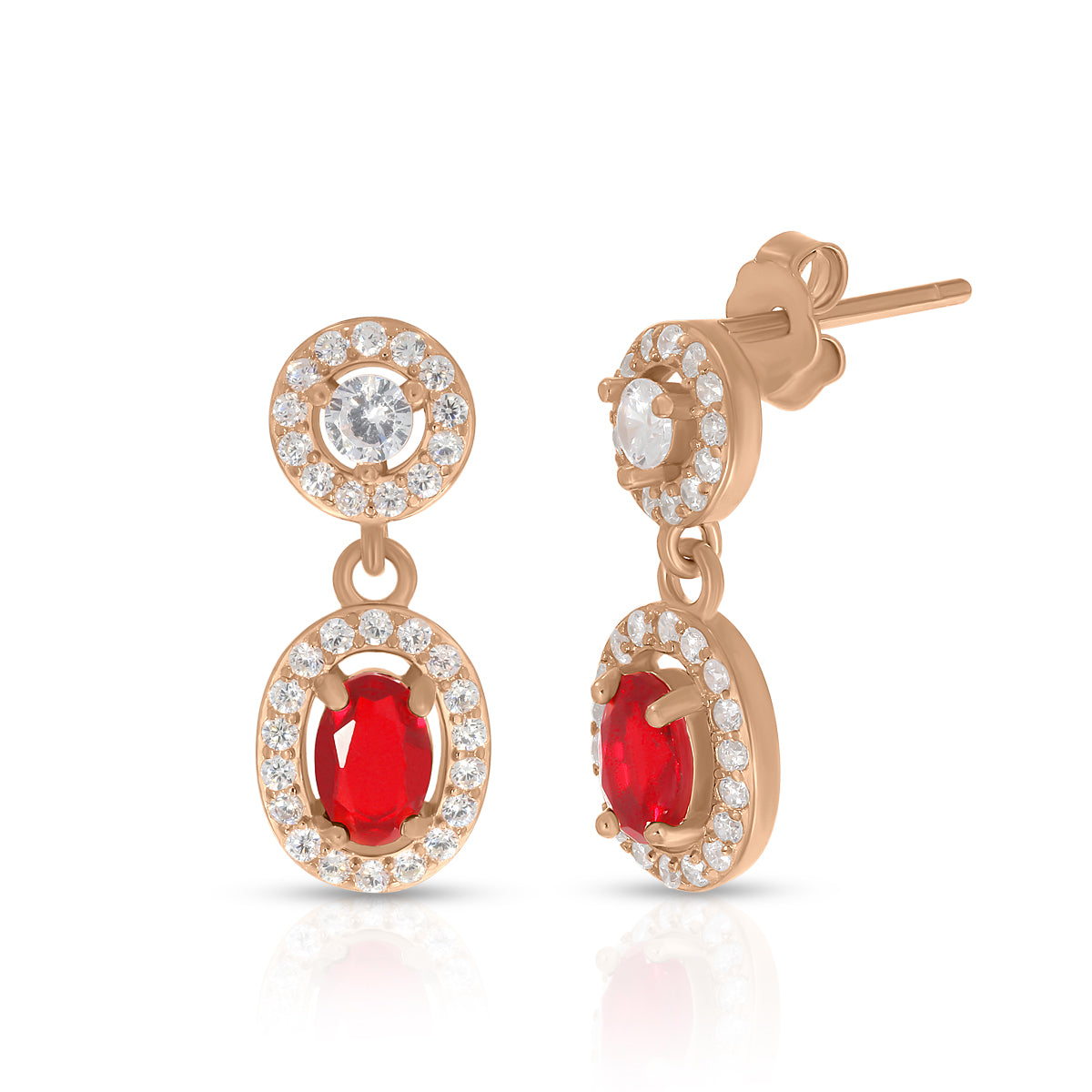 Charming Heart Drop Necklace Set