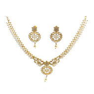 Regal Sparkle Gold Plated Silver Necklace Set