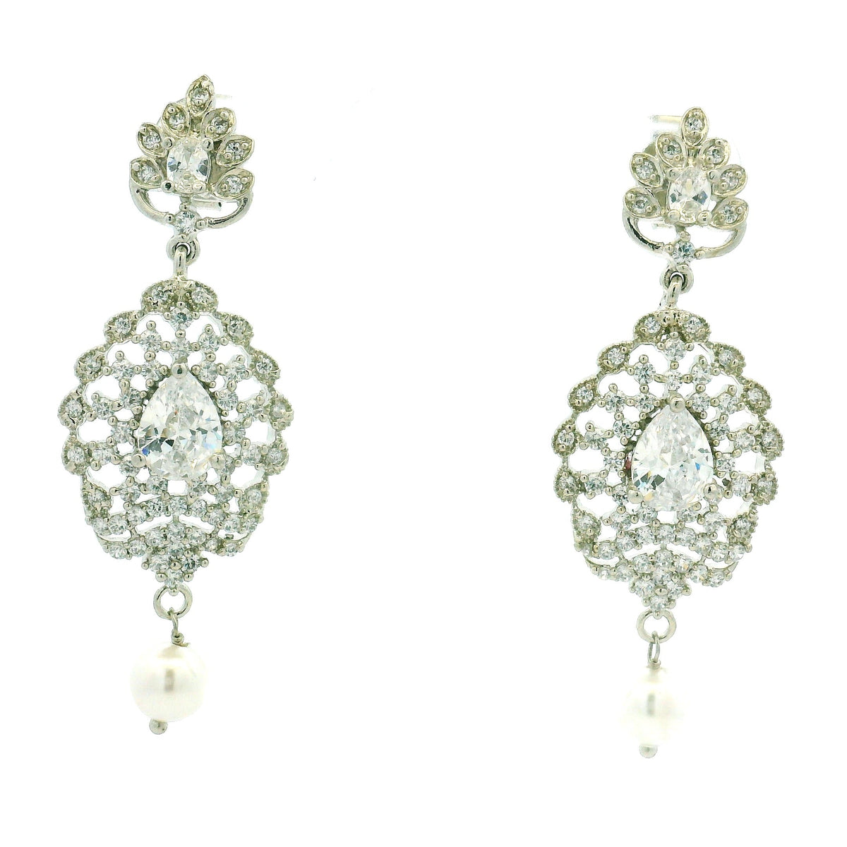 Party Wear Silver Necklace Set