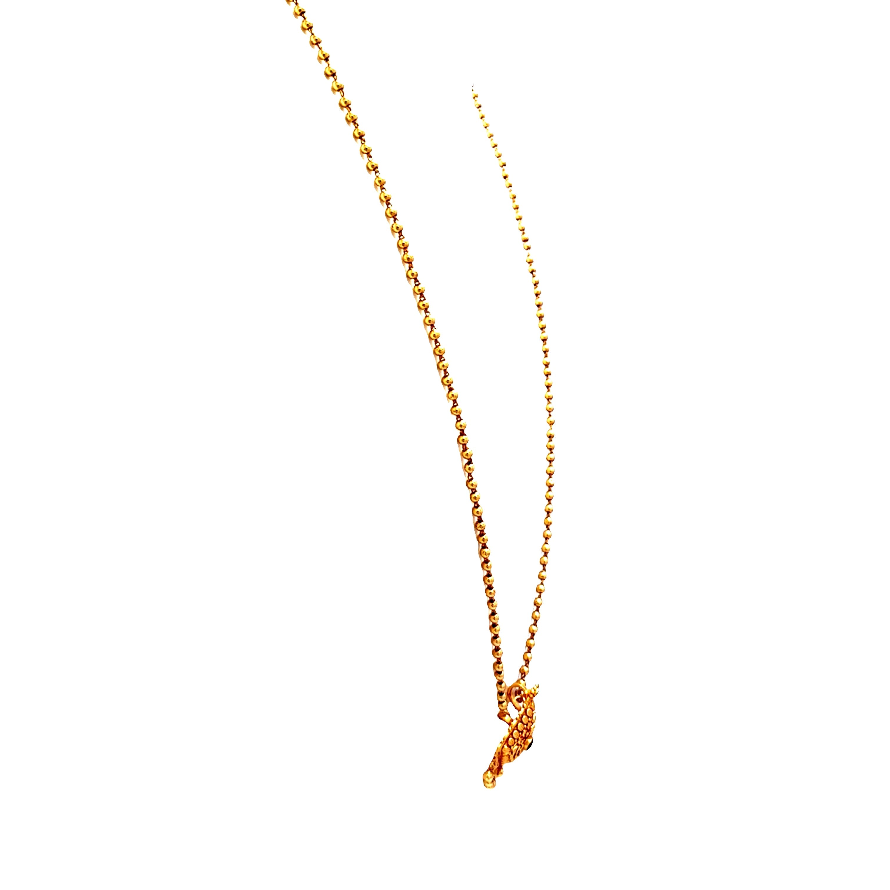 Traditional Matte Gold Plated Necklace Set