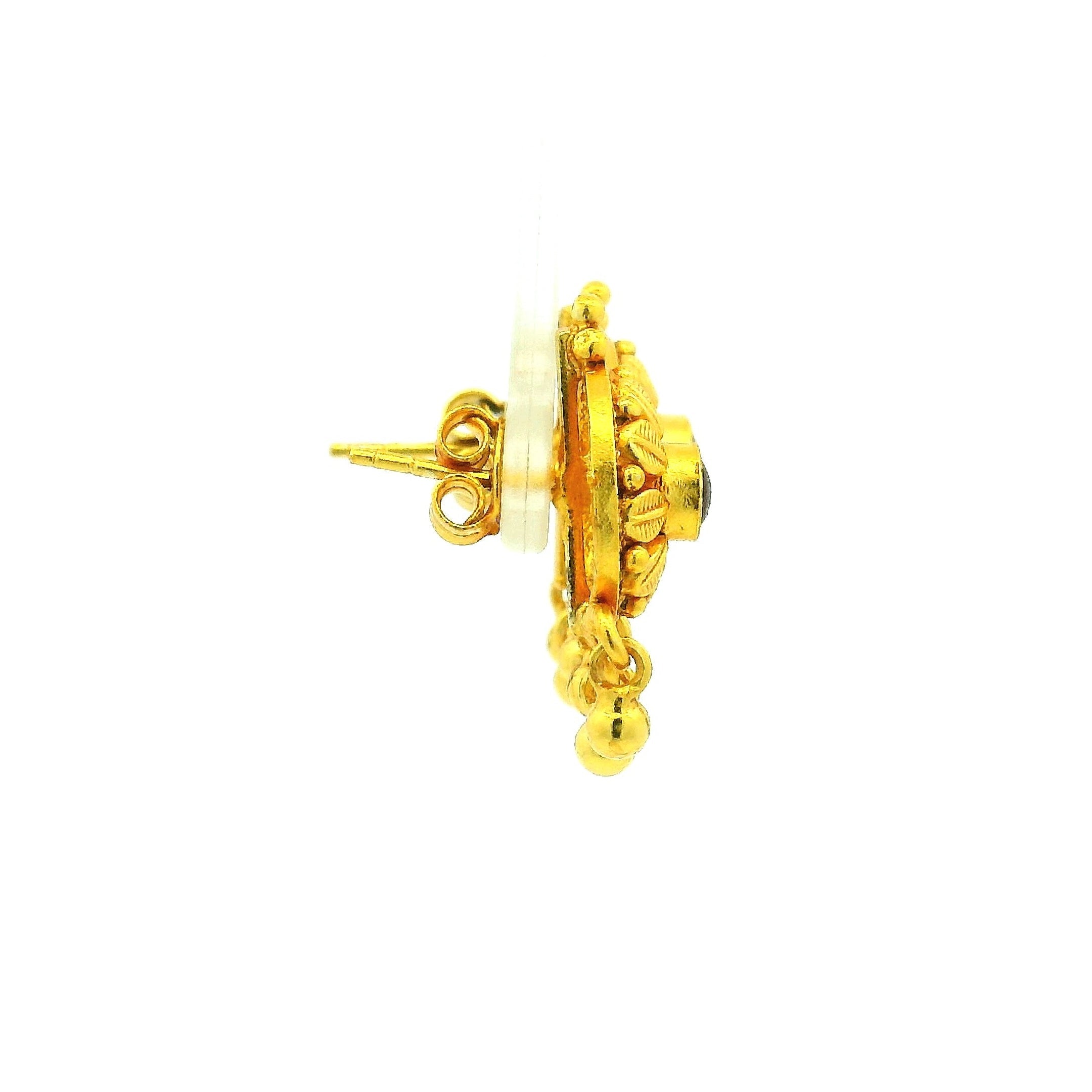 Traditional Matte Gold Plated Necklace Set