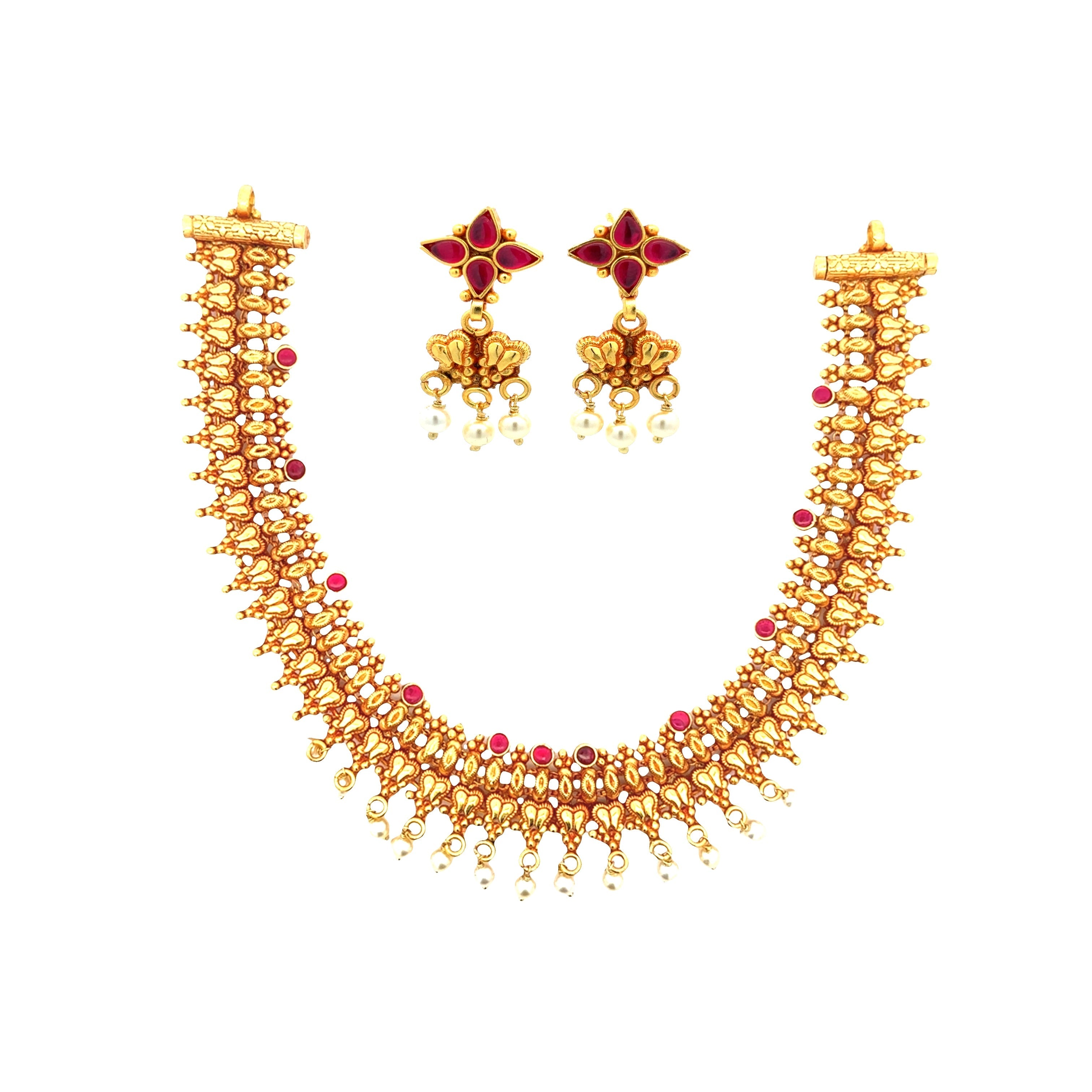 Golden Luxe Gold Plated Choker Set