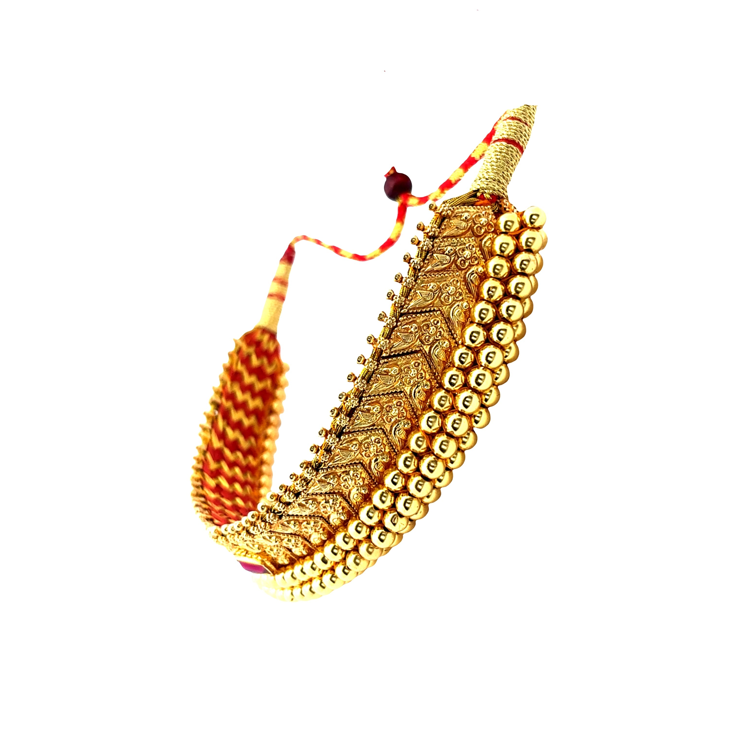 Royal Ruby Gold Plated Choker Set