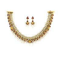 Traditional Gold Plated Necklace Set for Weddings & Festivals