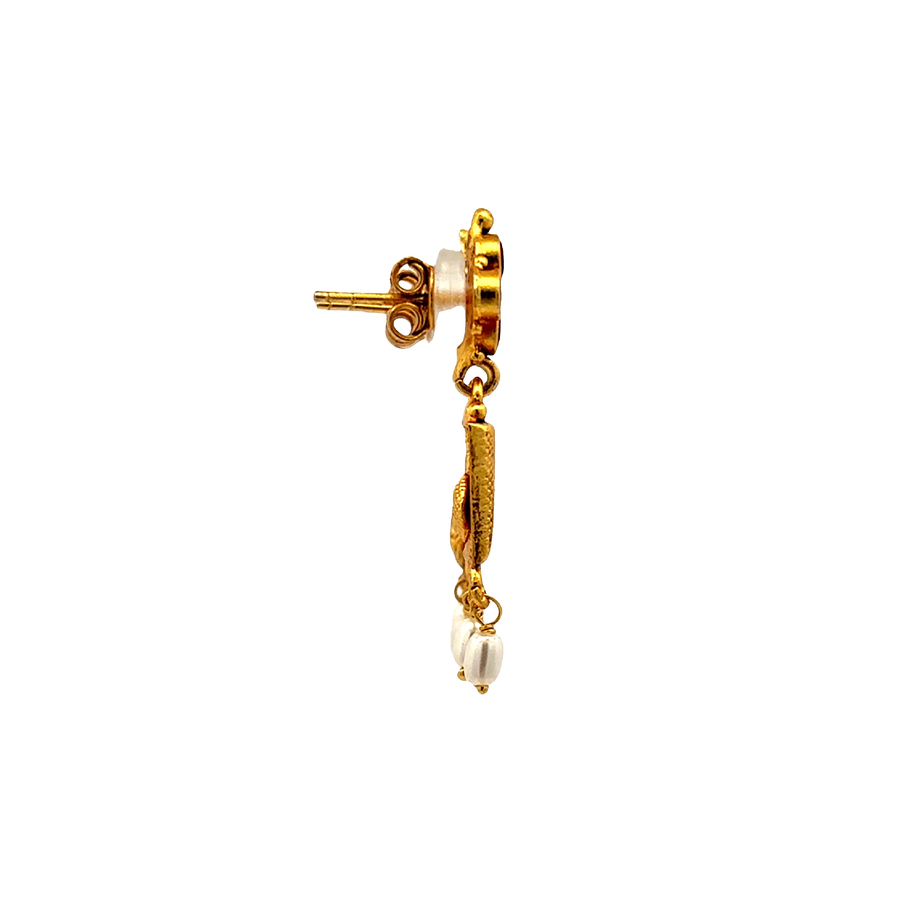 Royal Ruby Charm Gold Plated Necklace Set