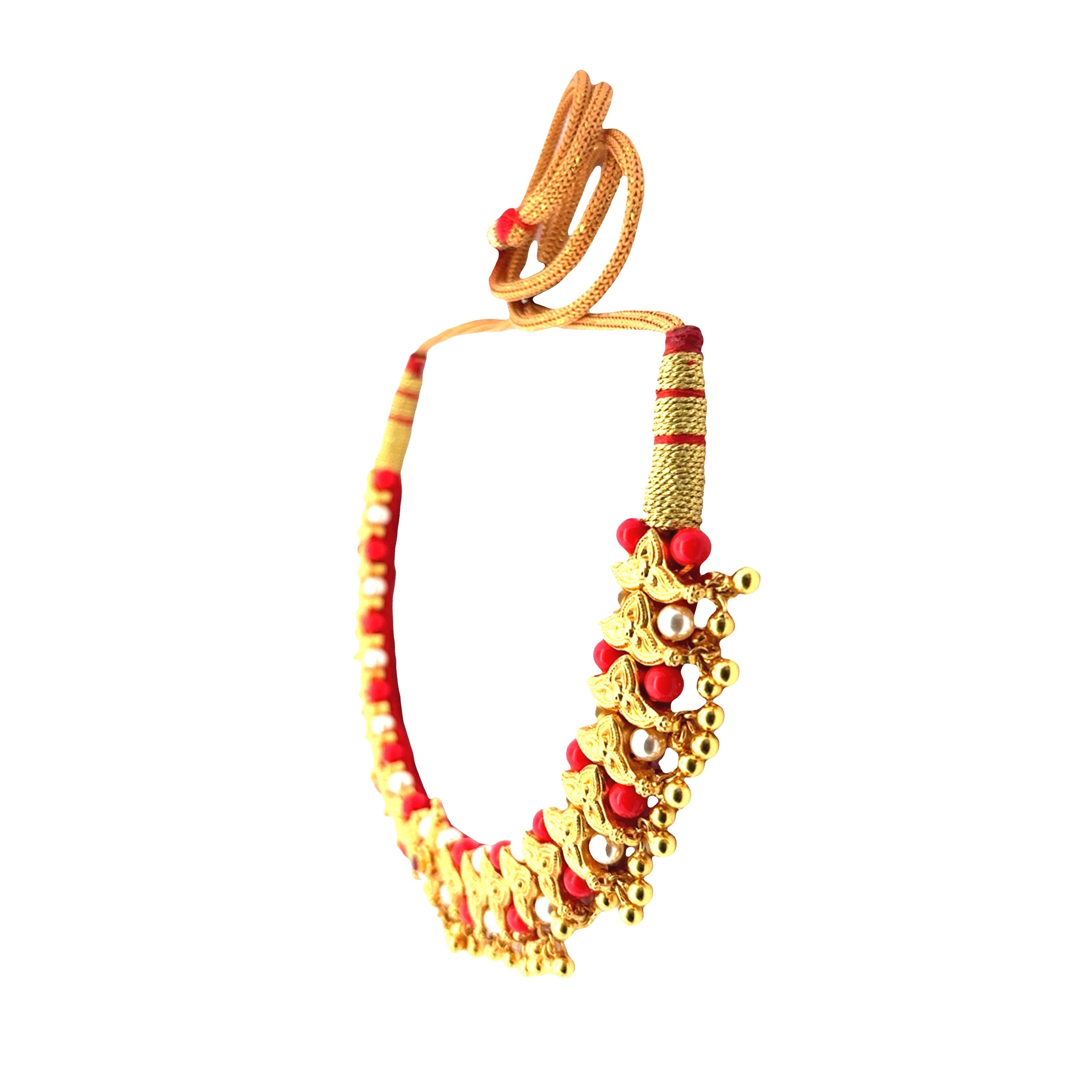 Scarlet Bloom Gold Plated Necklace Set