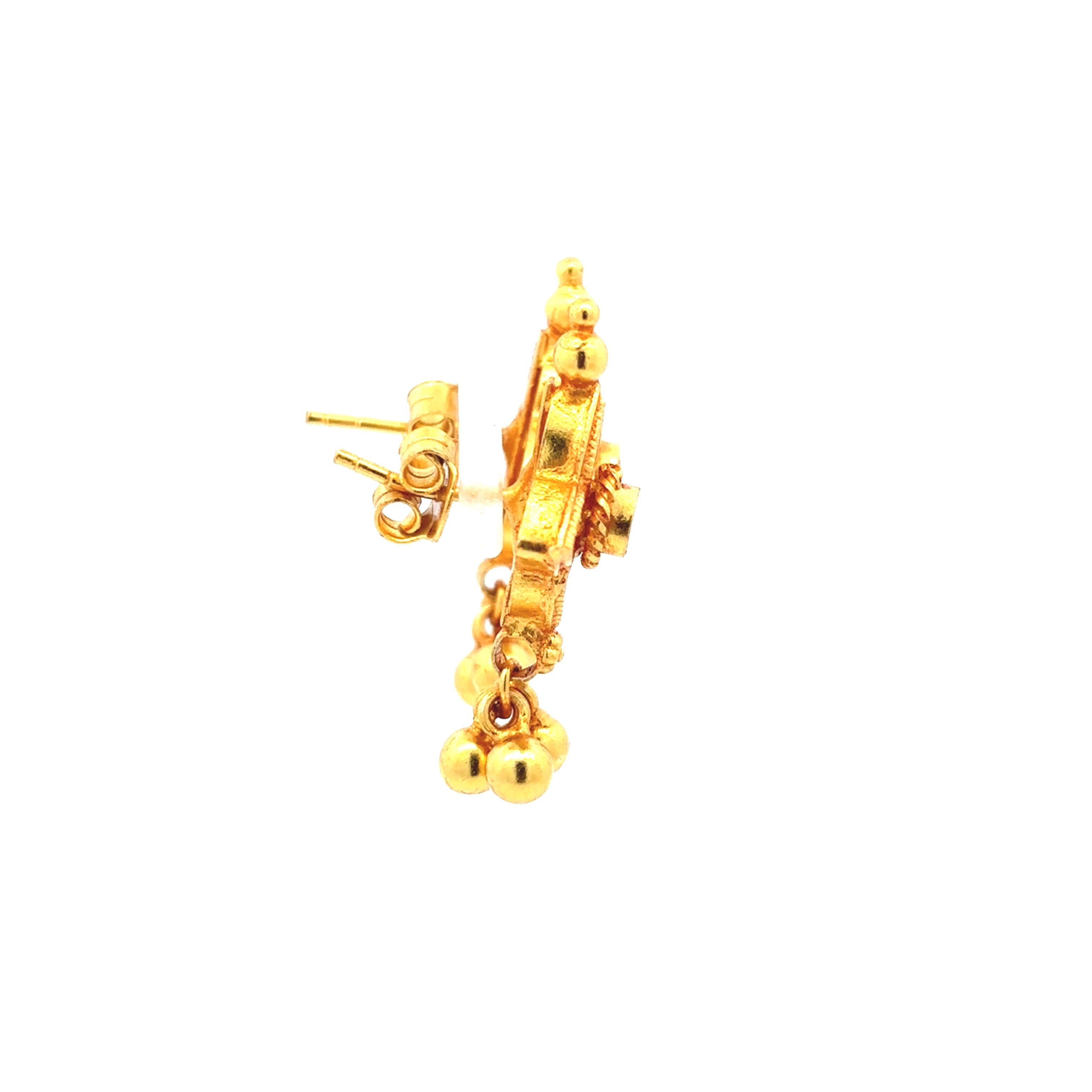 Scarlet Bloom Gold Plated Necklace Set