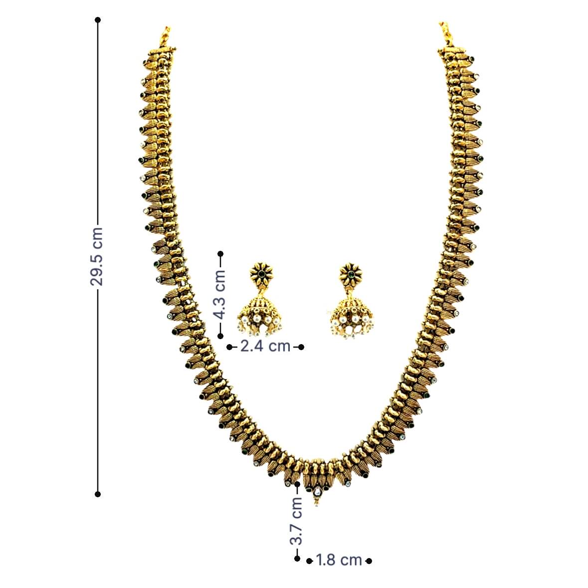 Timeless Gold Plated Traditional Necklace Set