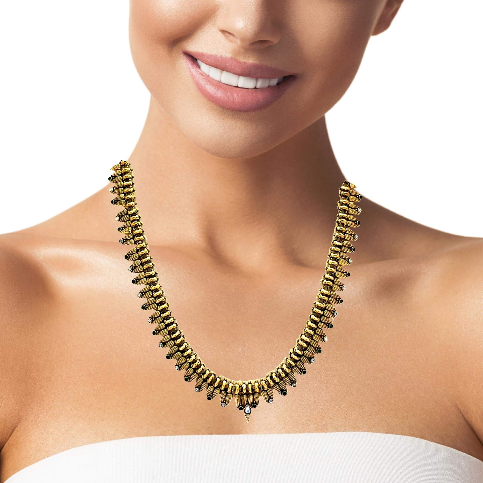 Timeless Gold Plated Traditional Necklace Set