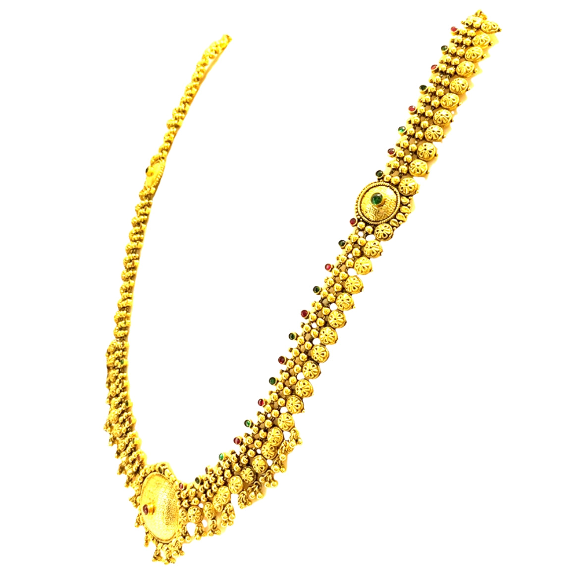 Stylish Traditional Gold Plated Necklace Set