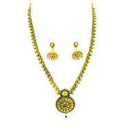 Temple Design Gold Plated Necklace Set