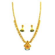 Beautiful Gold Plated Necklace & Jhumka Set