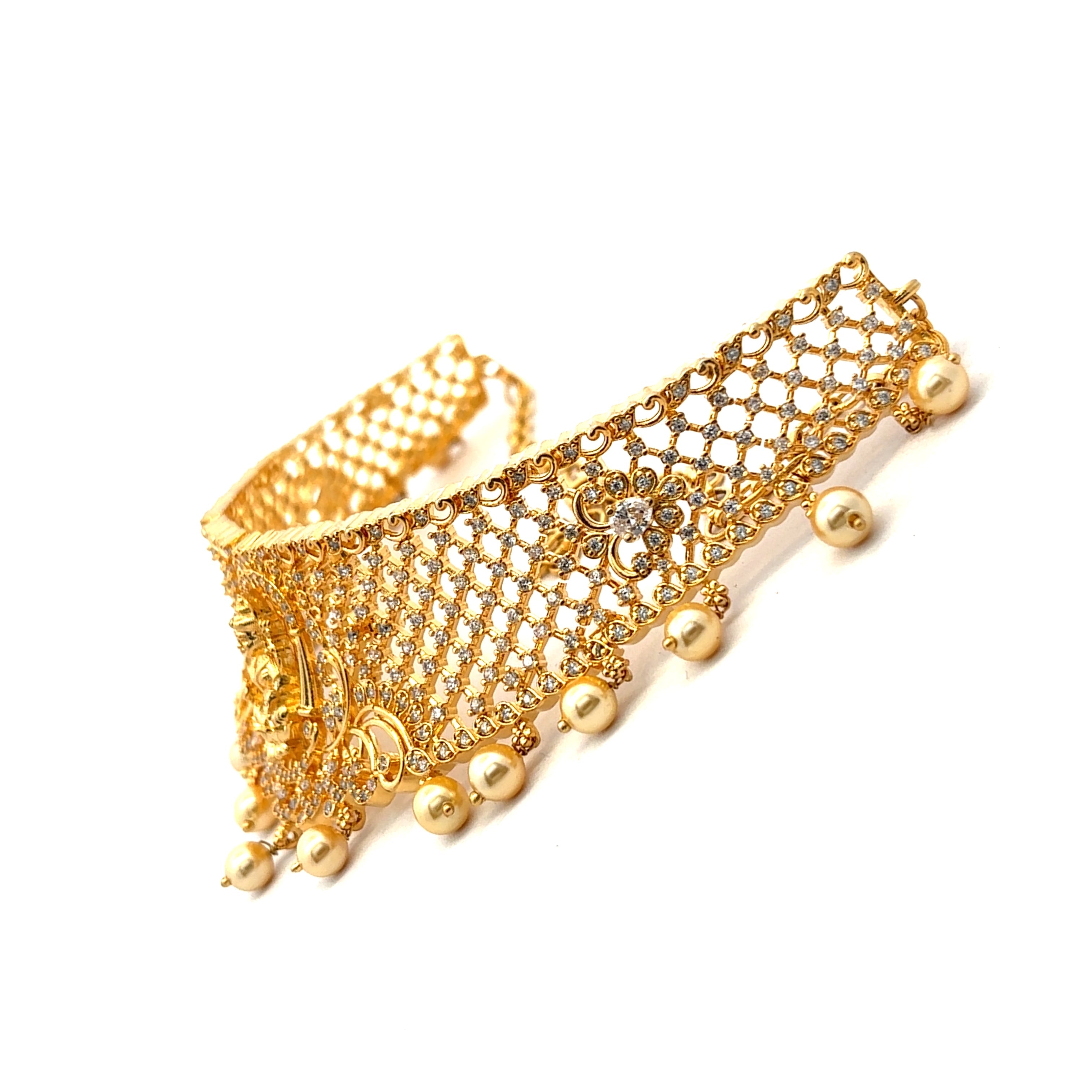 Traditional Gold Plated Choker Necklace Set