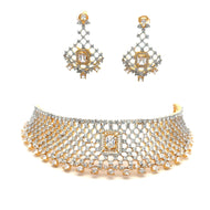 Classic Temple Style Gold Plated Necklace Set