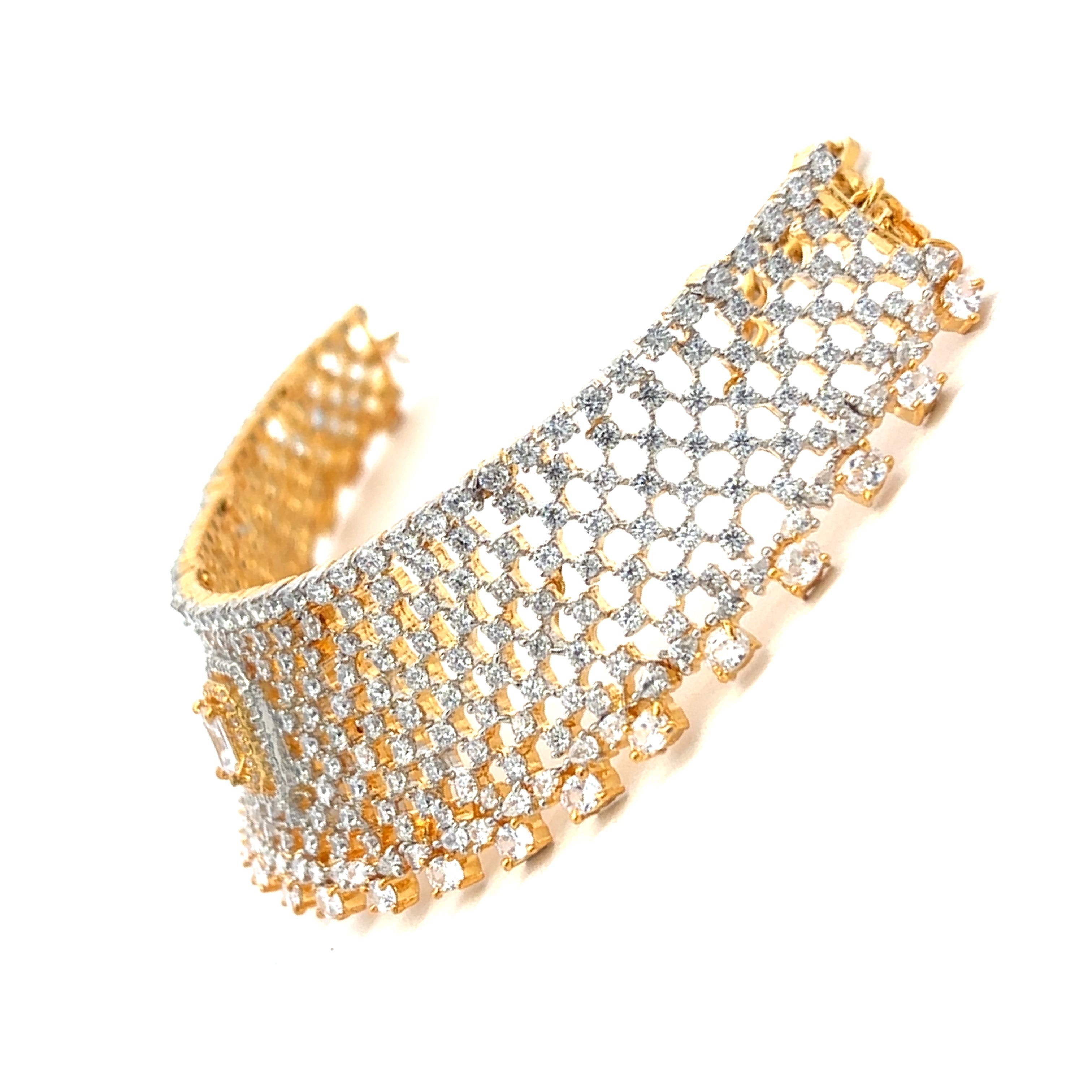 Classic Temple Style Gold Plated Necklace Set