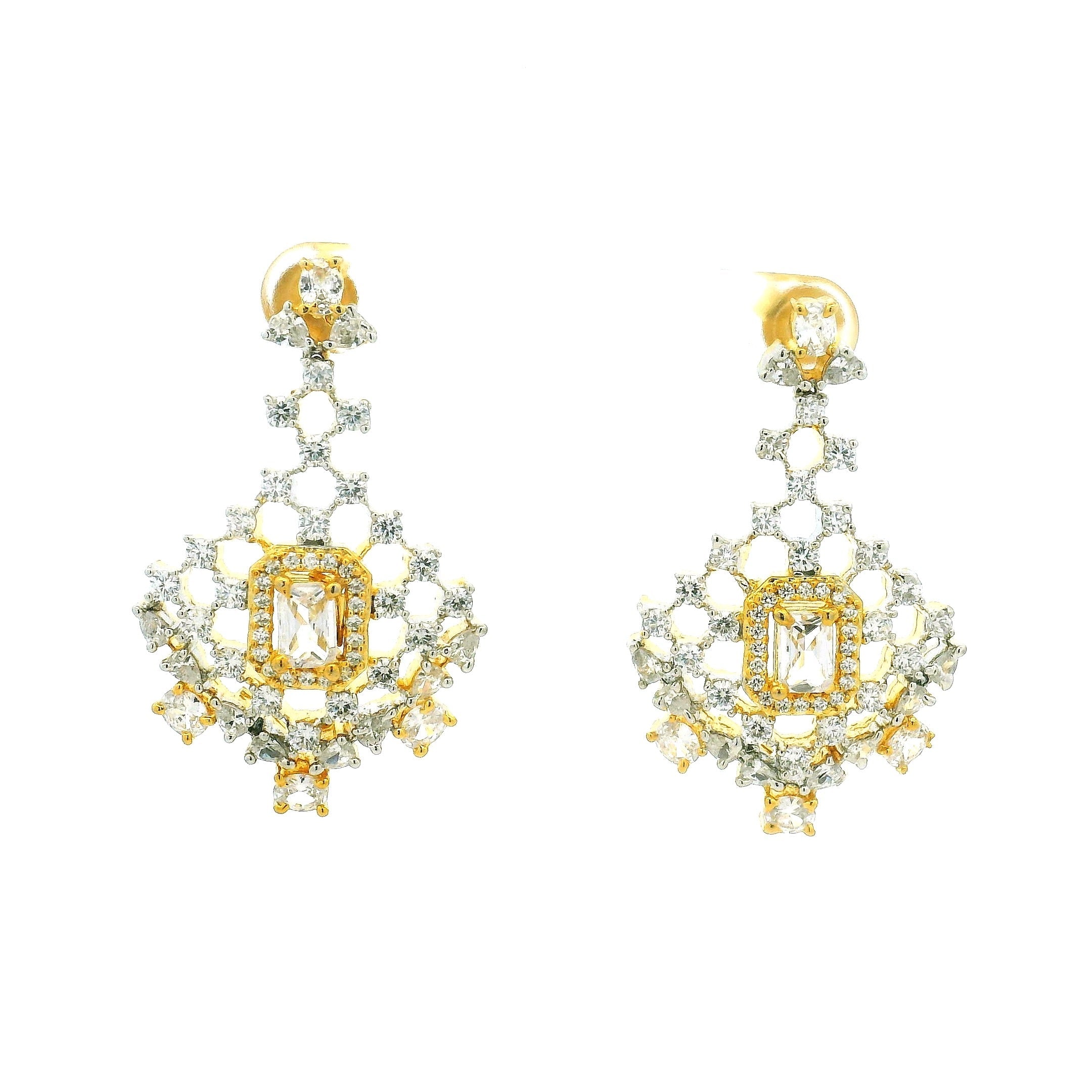 Classic Temple Style Gold Plated Necklace Set