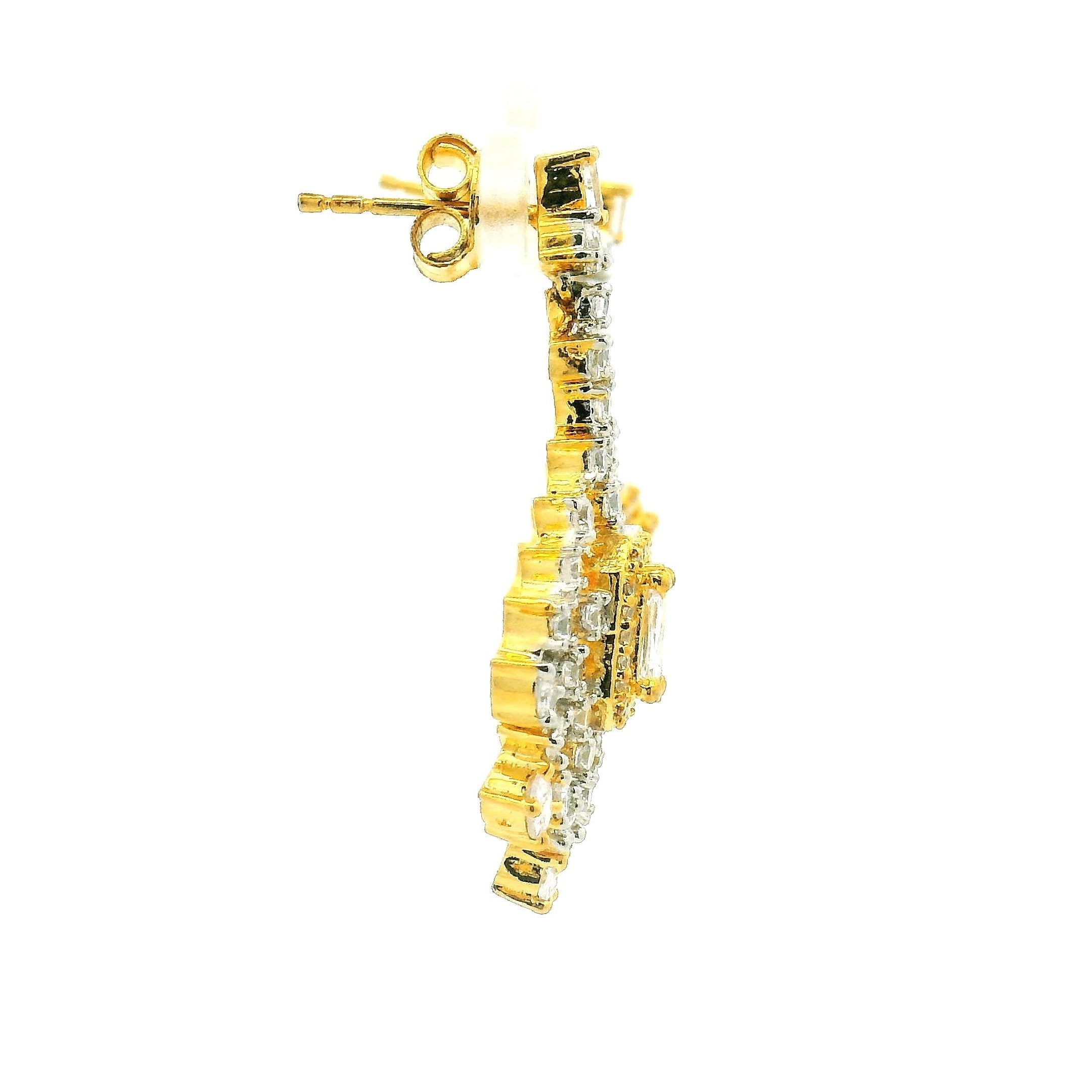 Classic Temple Style Gold Plated Necklace Set