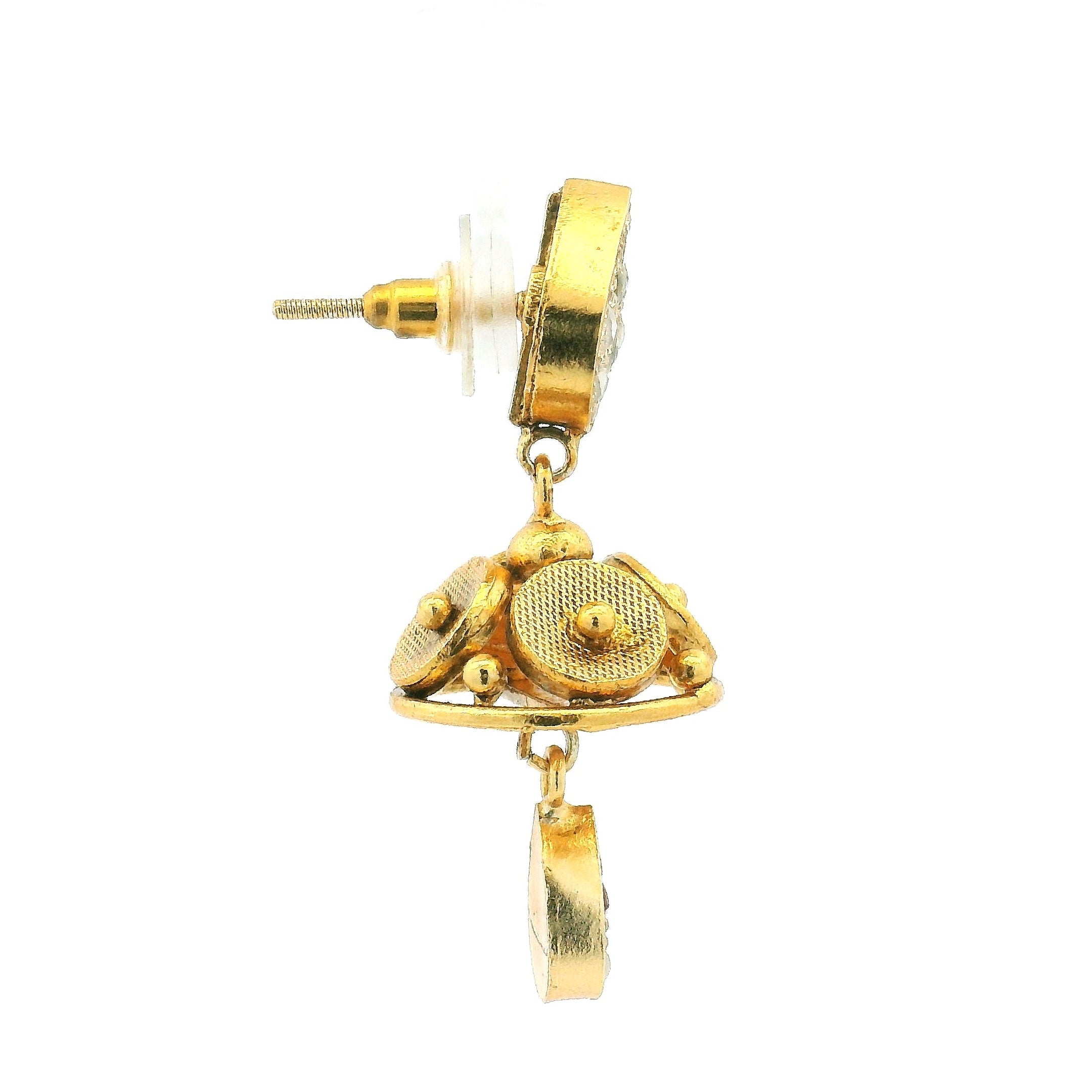 Classic Kundan Style Gold Plated Choker Necklace Set