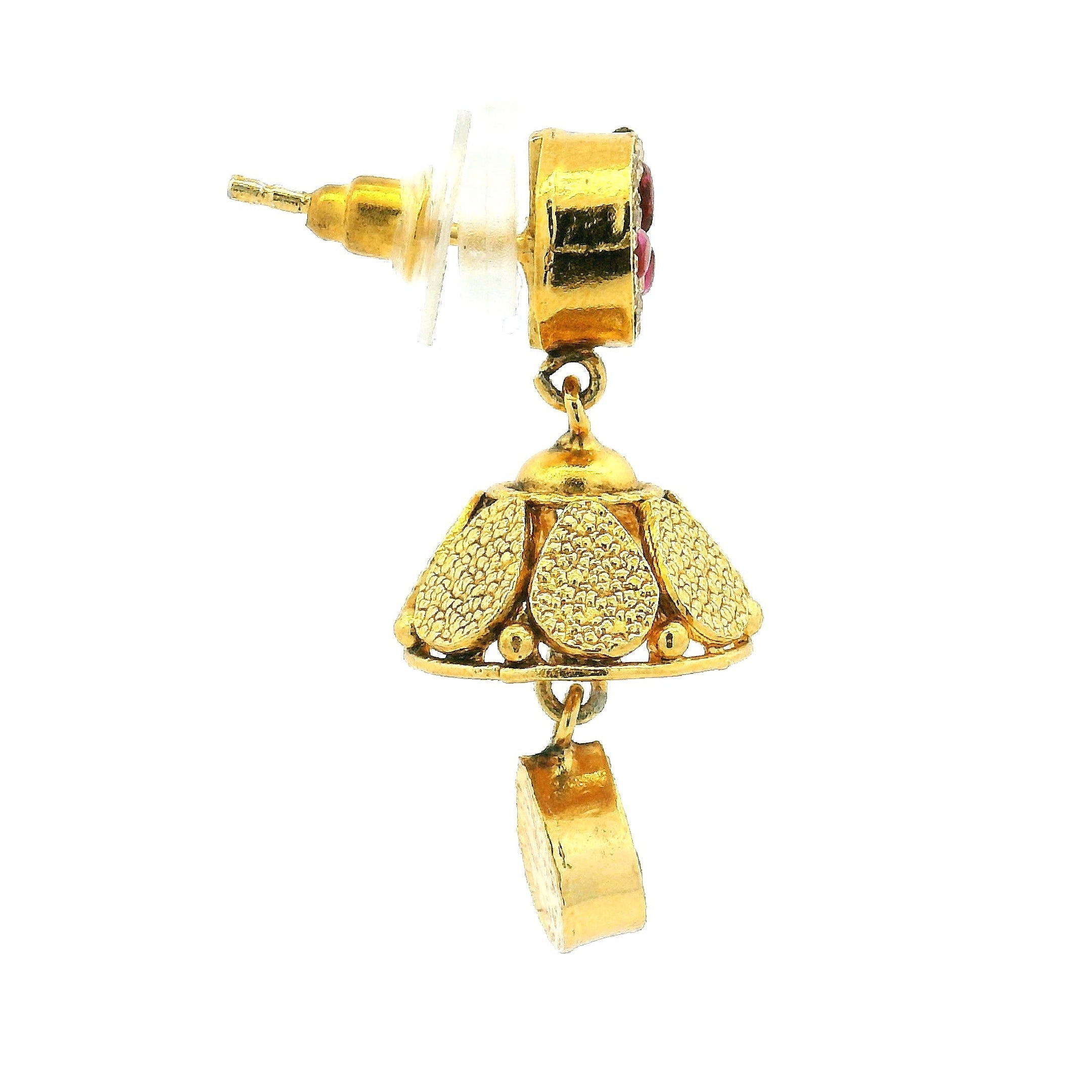 South Indian Temple Design Gold Necklace Set