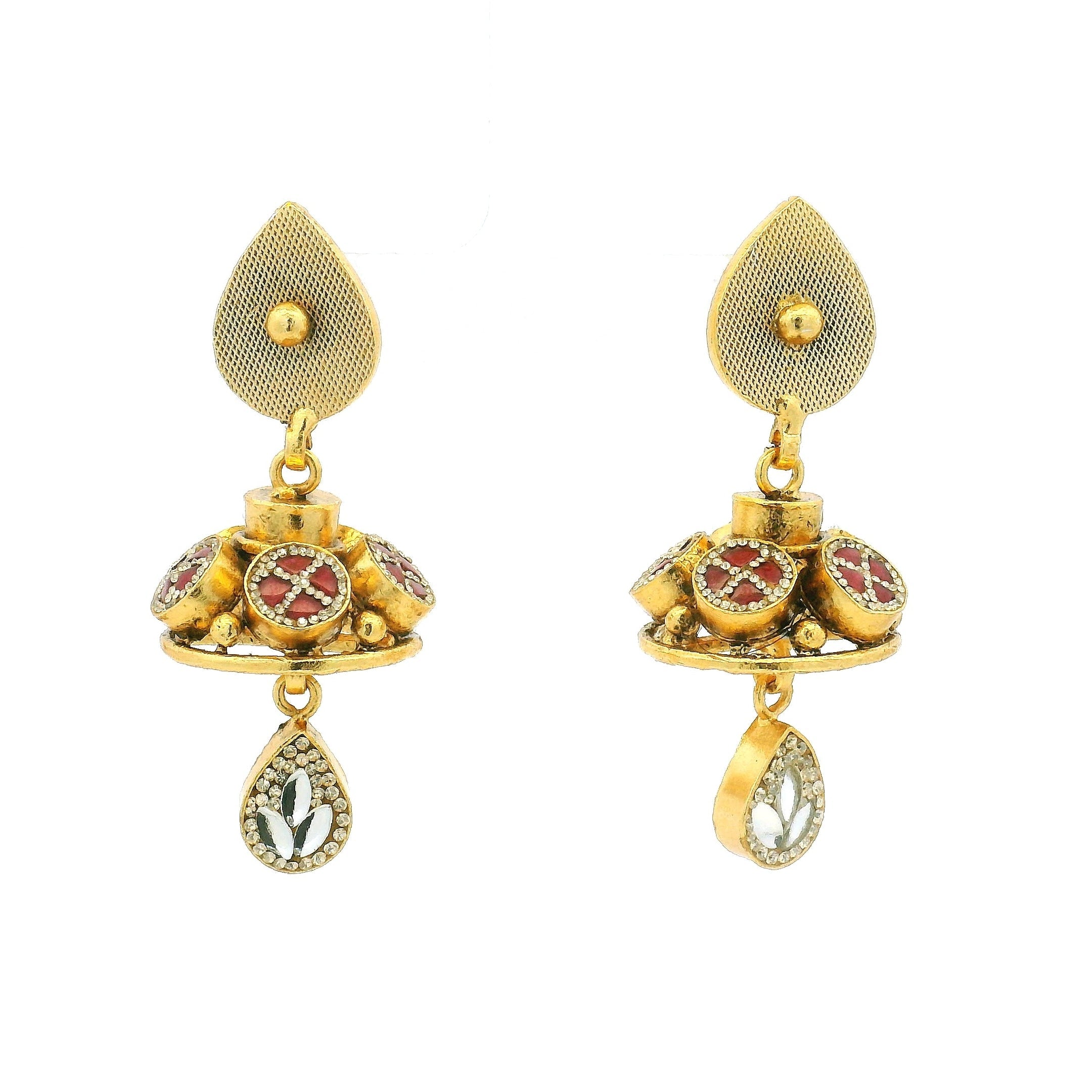 Classic Indian Gold Plated Peacock Necklace Set