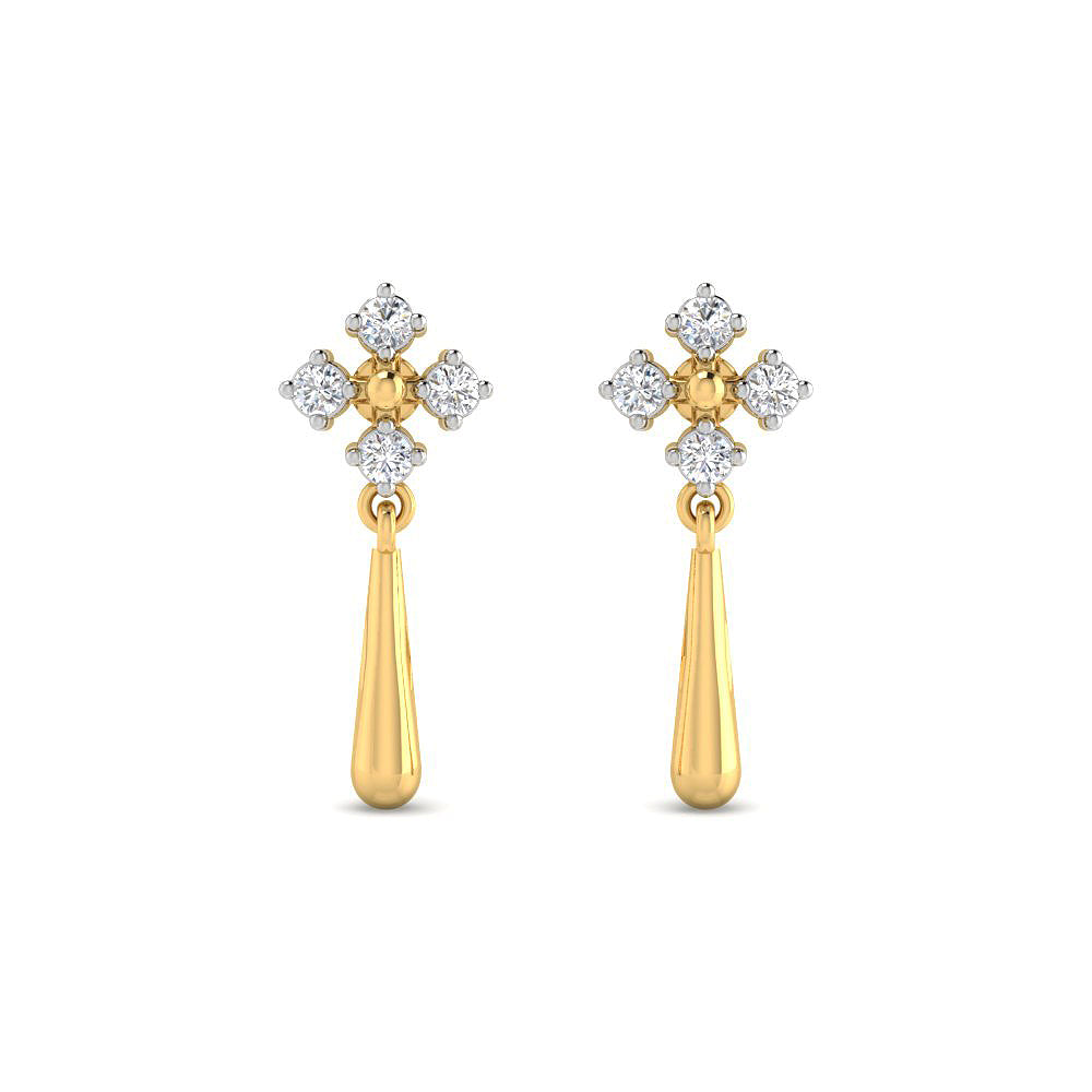 Dainty Lustre 9K Diamond Studs