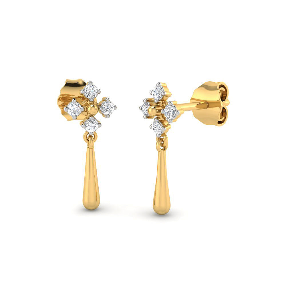 Dainty Lustre 9K Diamond Studs