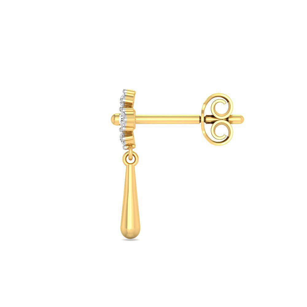 Dainty Lustre 9K Diamond Studs