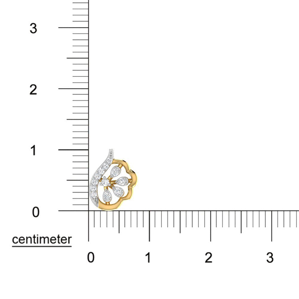 Majestic Blossom 9K Diamond Studs