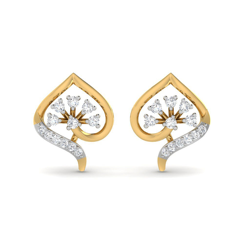Whisper in Blossom 9K Diamond Studs