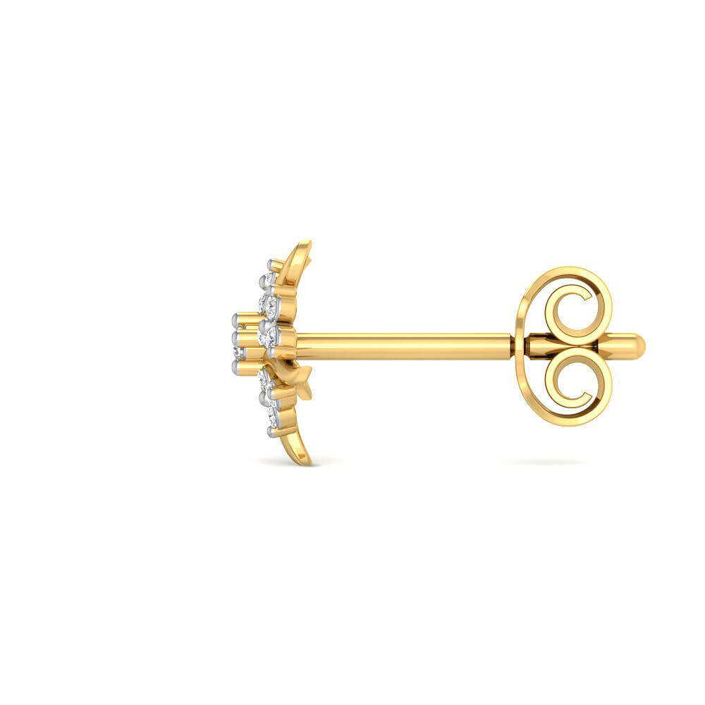Marvelous Diamond Floral Studs