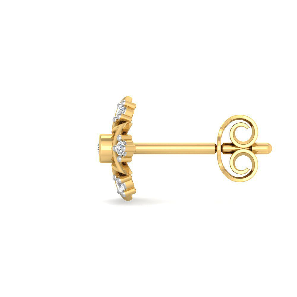 Enticing Starlit Shimmer 9K Diamond Studs