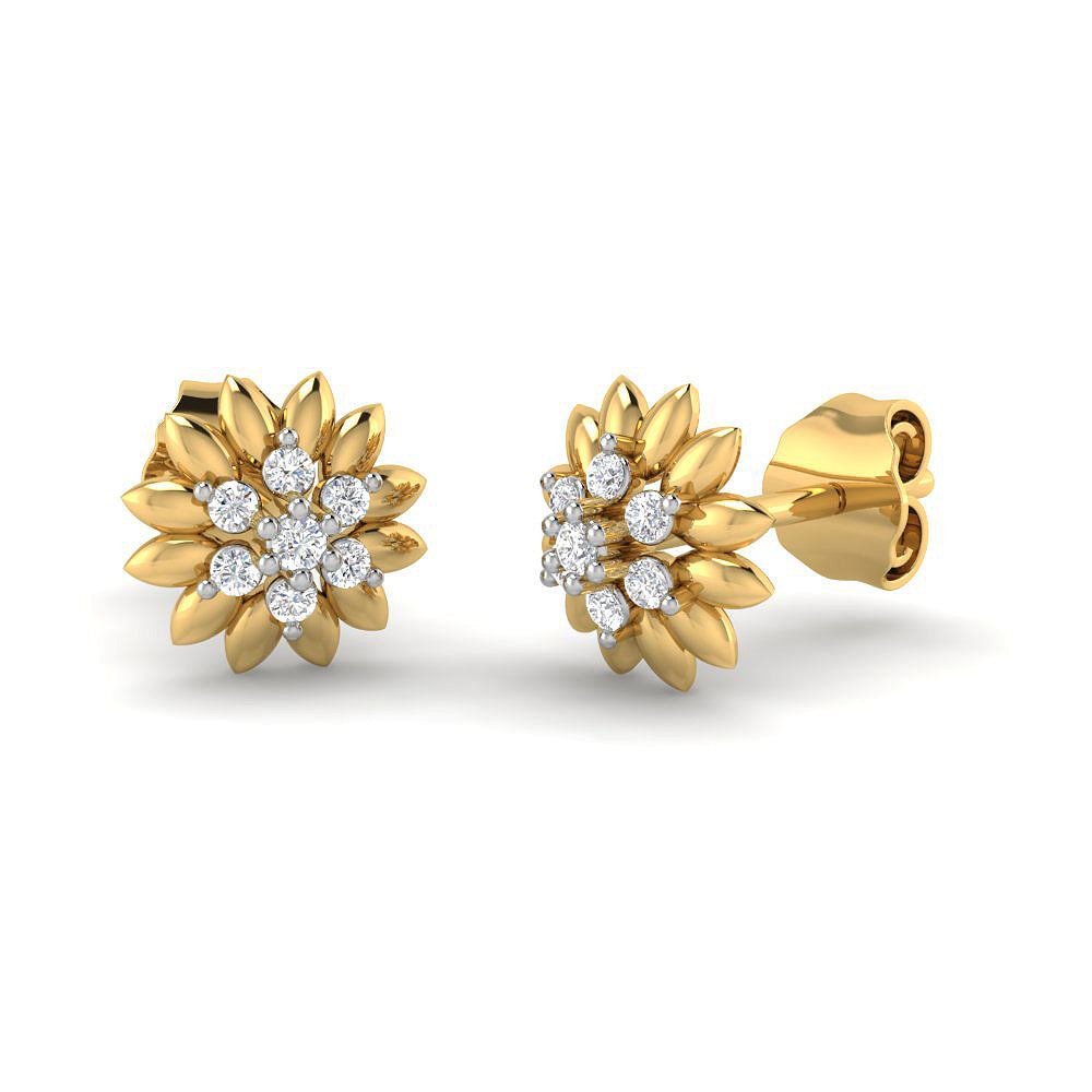 Sunbeam Lustre 9K Diamond Studs