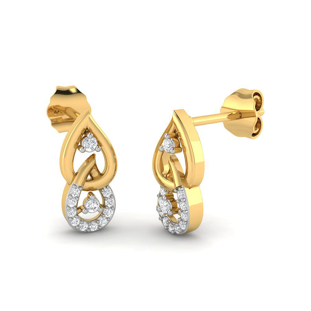 Morning Dew 9K Diamond Studs