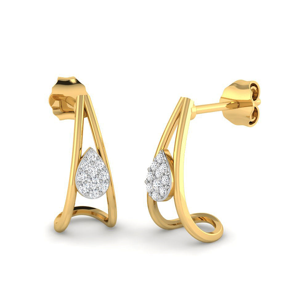 Sublime Radiance 9K Diamond Studs