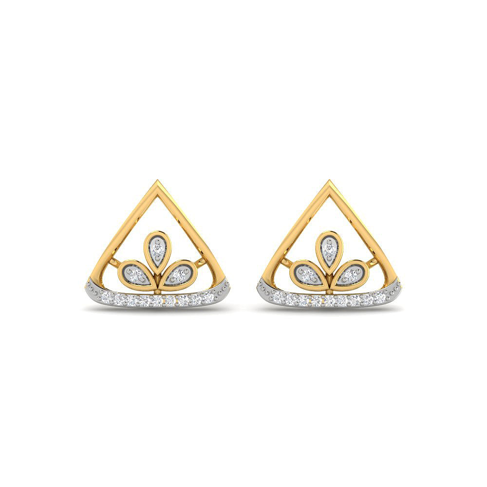 Suave Glaze 9K Diamond Studs