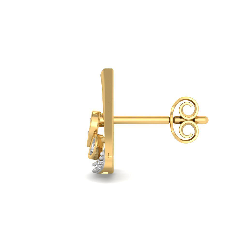 Suave Glaze 9K Diamond Studs